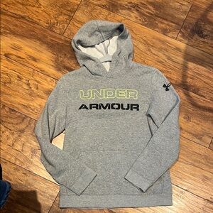 Under Armour Gray Sweater with Neon Branding